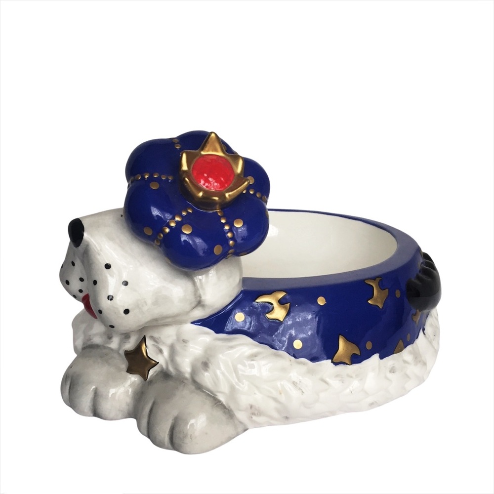 KAREN ROSSI SILVESTRI HandPainted Ceramic Dog Dish - Picture 6 of 7